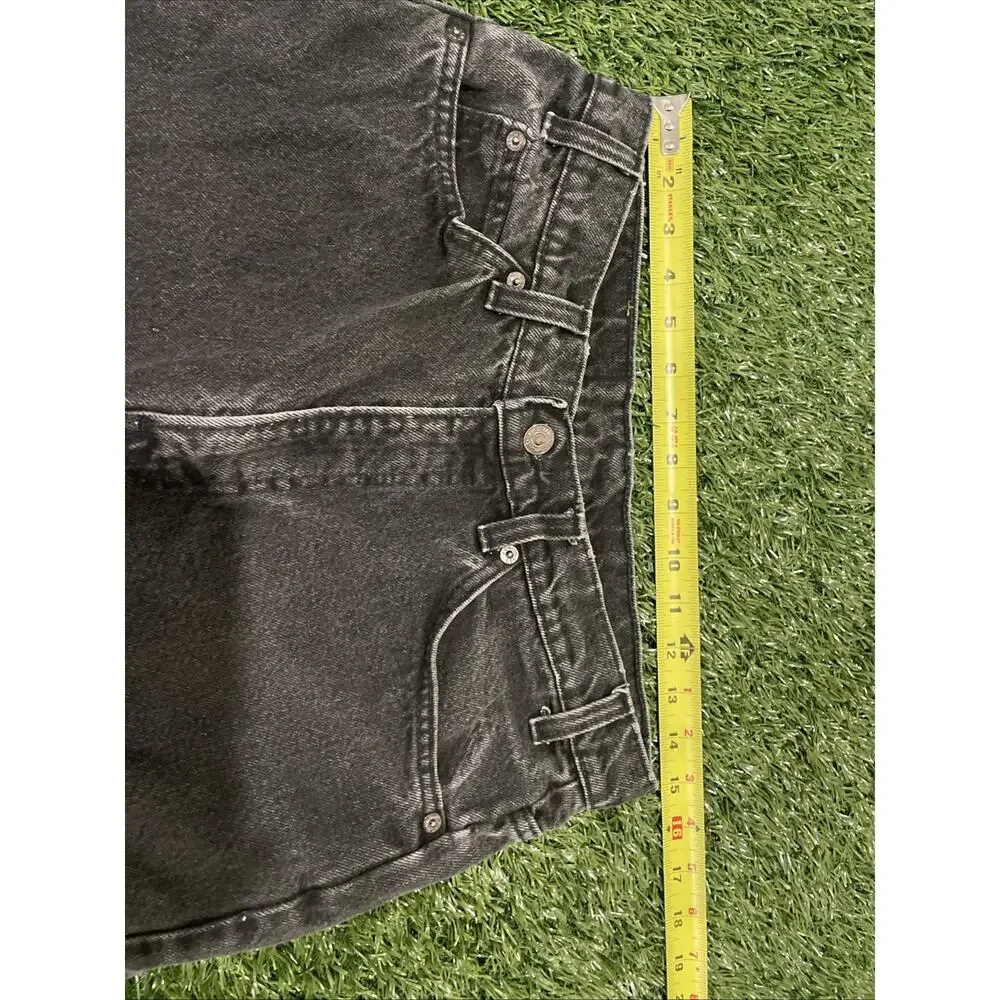 Vintage 90s Levis 505 Orange Tab Black Jeans Made In USA 32x30 Faded Charcoal